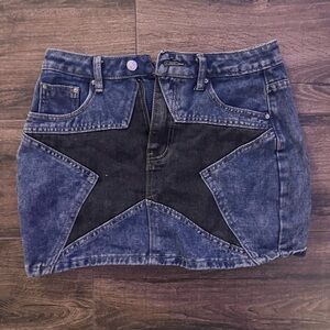 Cute star mini skirt